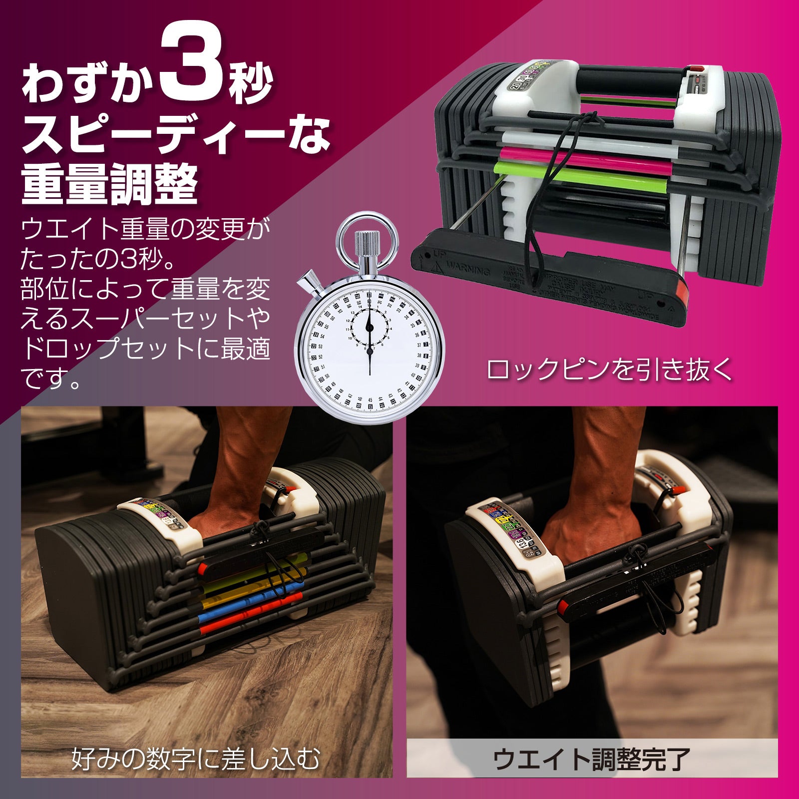 超定番 TOP FILM 可変式ダンベル 40kg 2個セット 合計80kg aob.adv.br