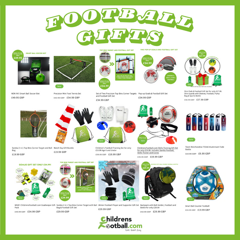 ChildrensFootball.com - Football Gifts images taken from website showing range of products