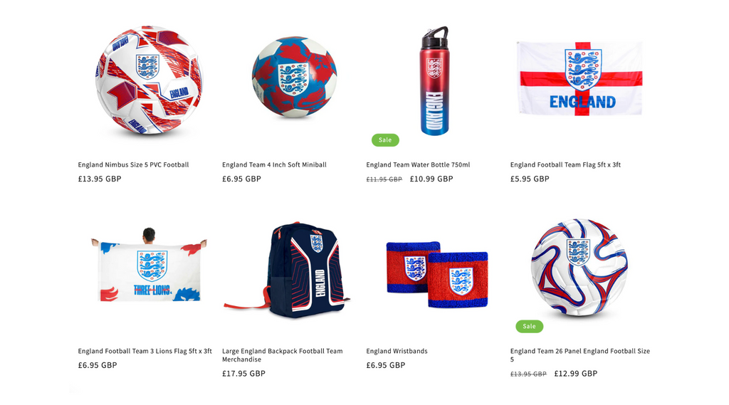 ChildrensFootball.com - England Branded Products