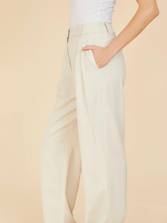 Wide Leg Pleated Pant