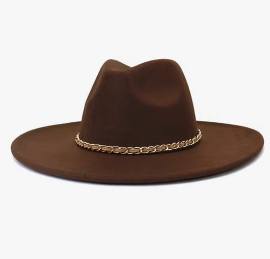 Big Brim Chain Fedora