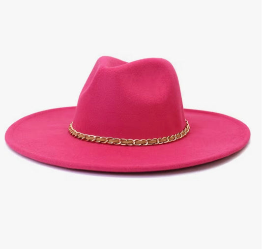 Big Brim Chain Fedora