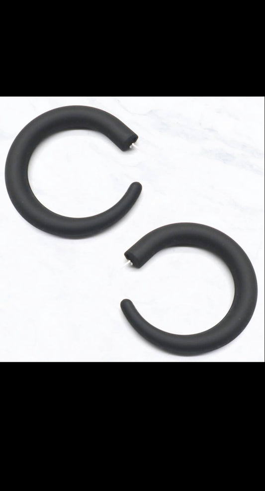 Matte Hoop Earrings