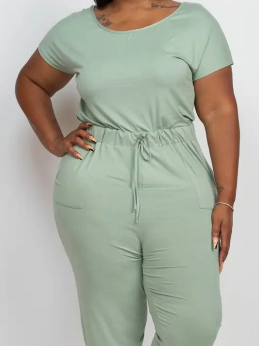 Plus Stretch Jersey Jumpsuit