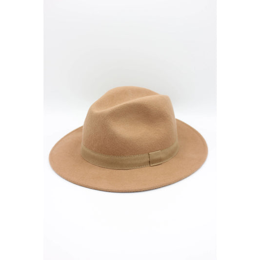 Italian Classic Wool Fedora with Ribbon