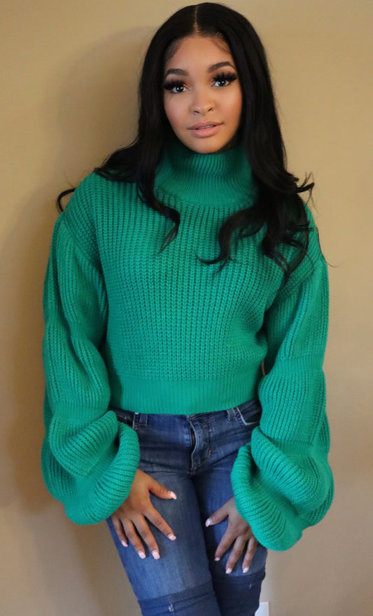 Kelly Bubble Sleeve Sweater