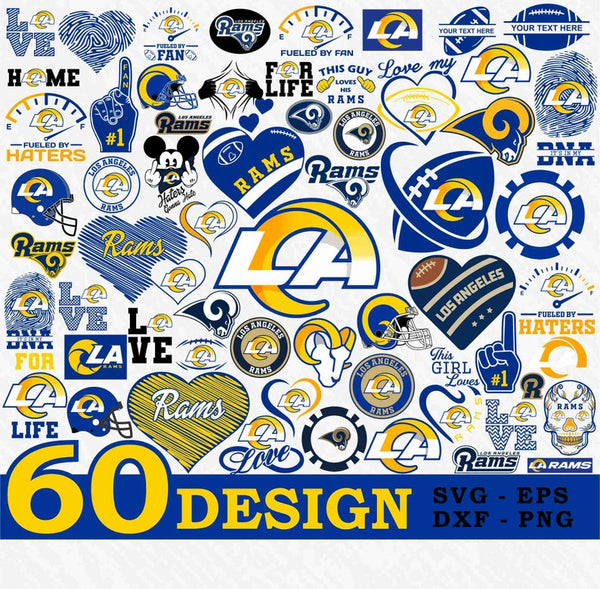 Los Angeles Rams Mega Bundle SVG