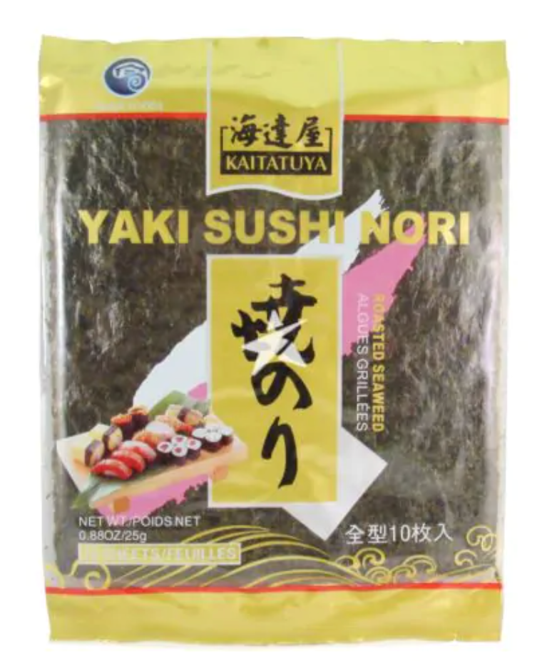 Kaitatuya Yaki Sushi Nori - 10 Sheets - 25g