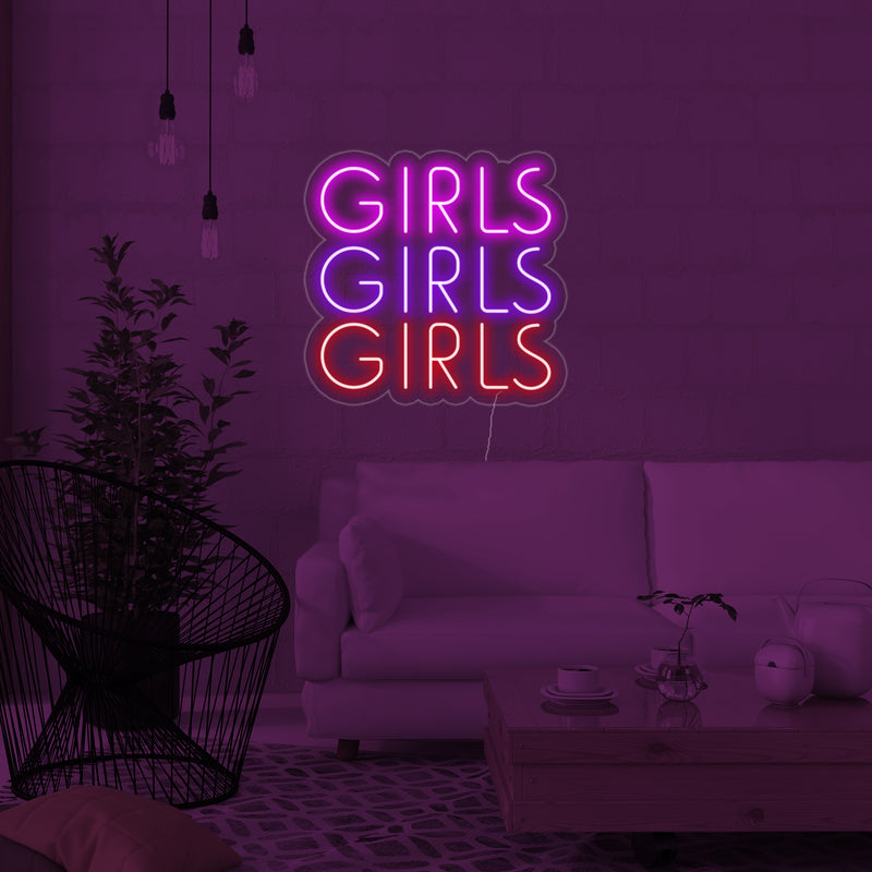 Girls Girls Girls Insegna al neon