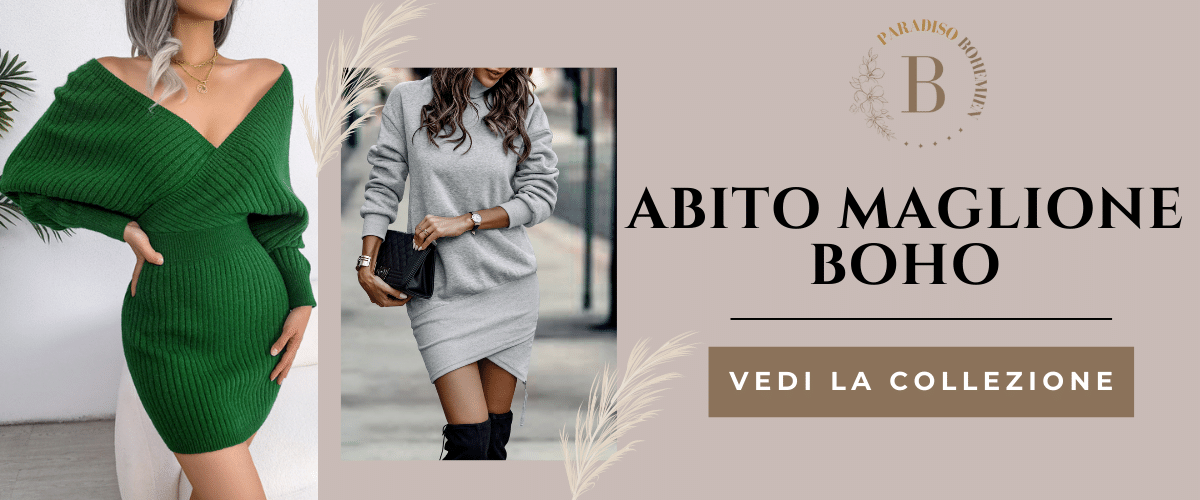 Abito Maglione Boho