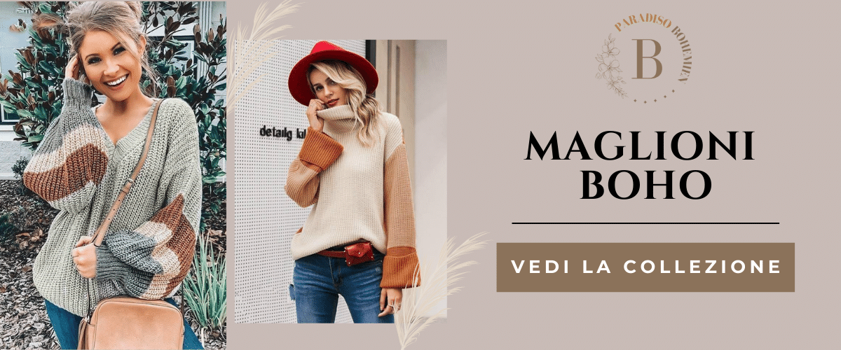 Maglioni boho da donna