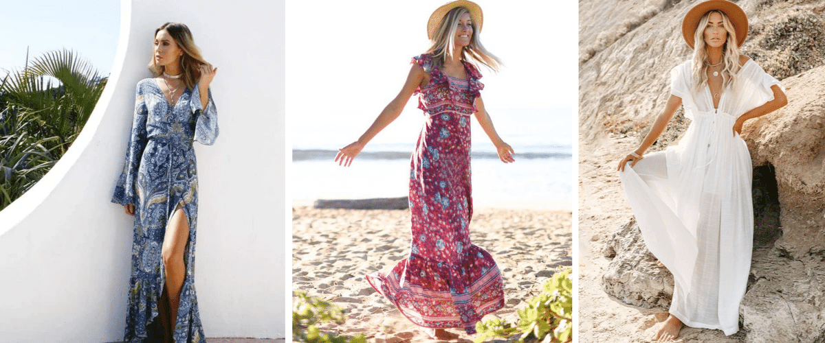 Abiti da spiaggia boho chic