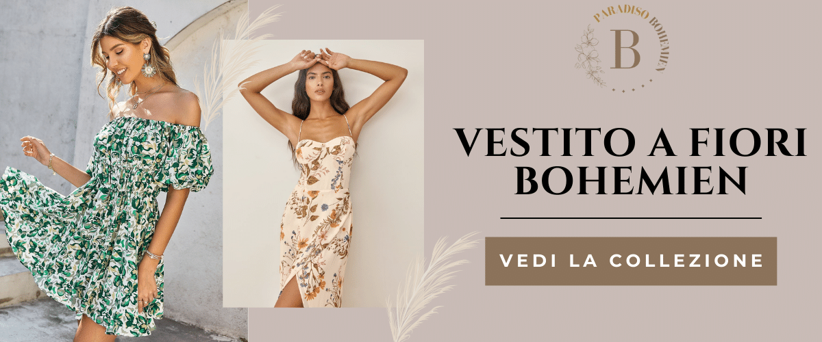 Vestito a fiori bohemien