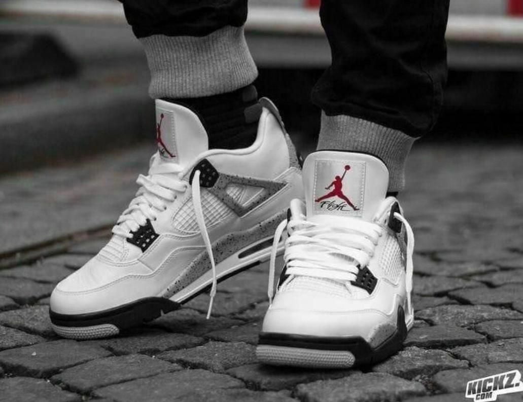 Nike Air Jordan 4 " White Cement – Luxury Junction