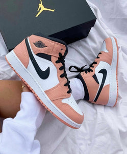 nike air jordan 1 mid pink quartz women's