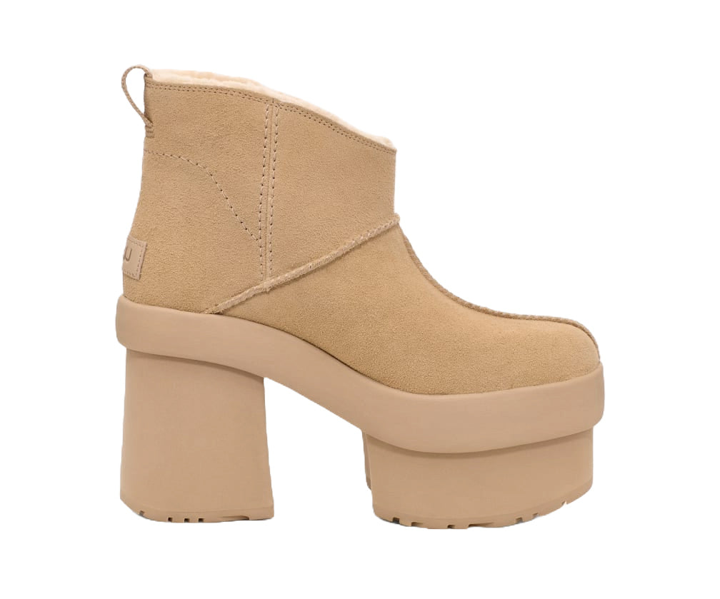 Ugg (wmns) New Heights Platform Mini 'brown' In Yellow