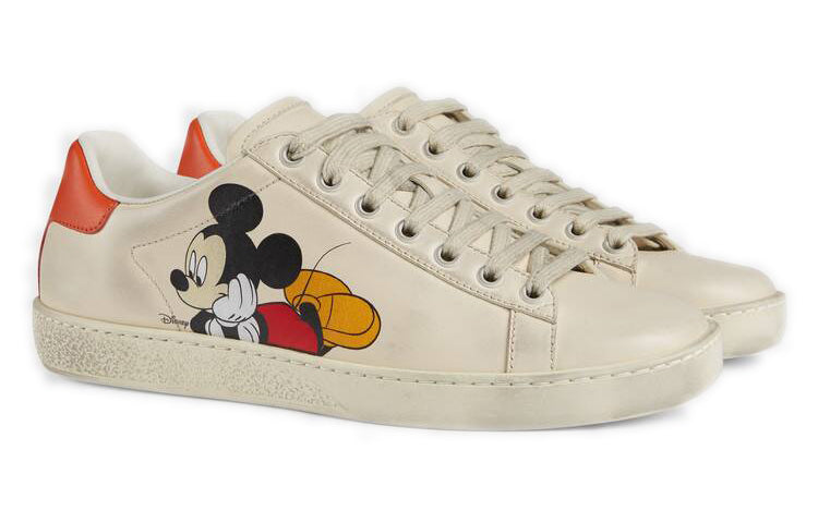 Gucci (wmns) Disney X  Ace Low 'mickey Mouse - Ivory'