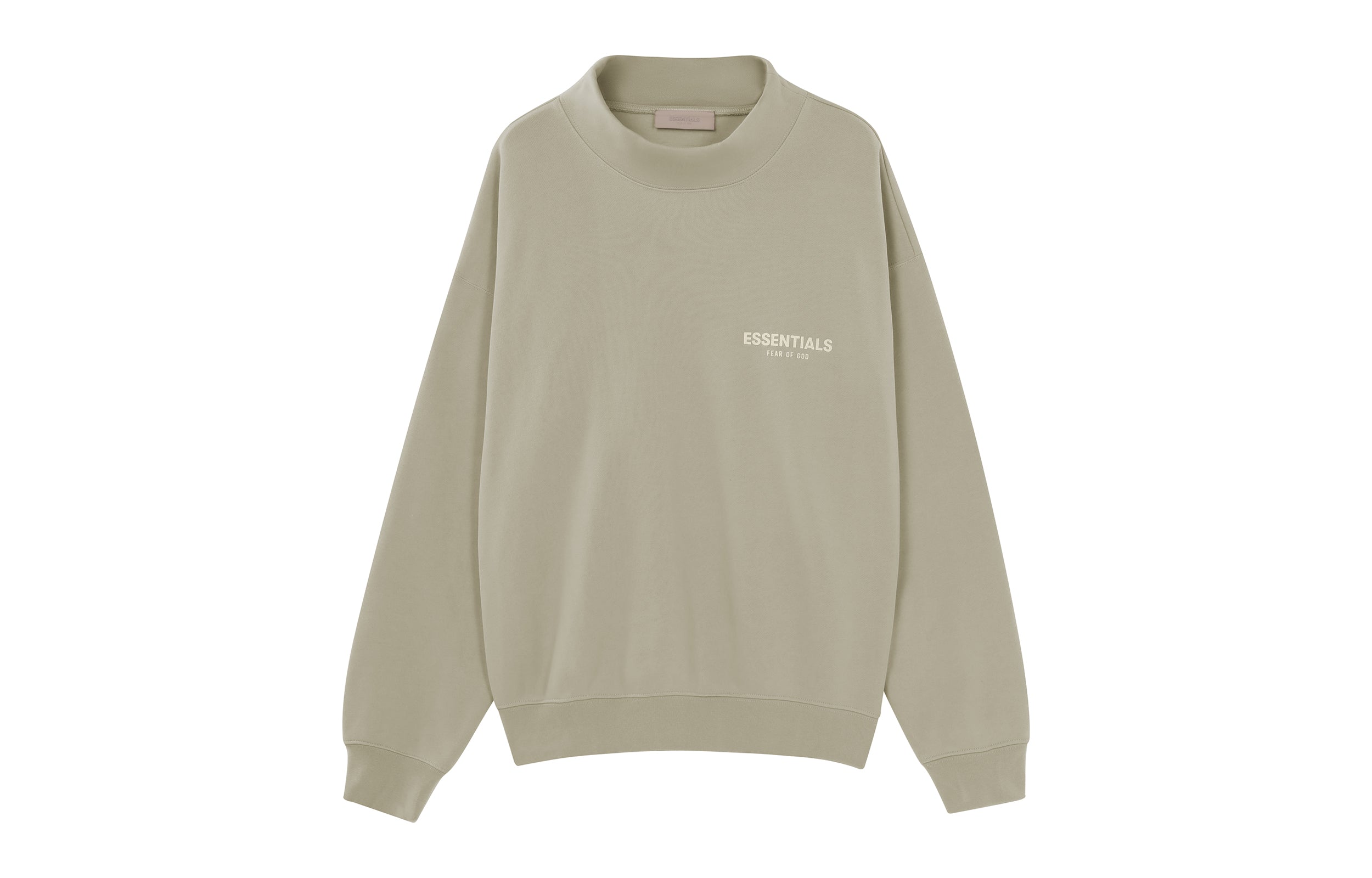 Essentials Fear Of God  Ss22 Long Sleeve Tee 'seafoam' In Gray