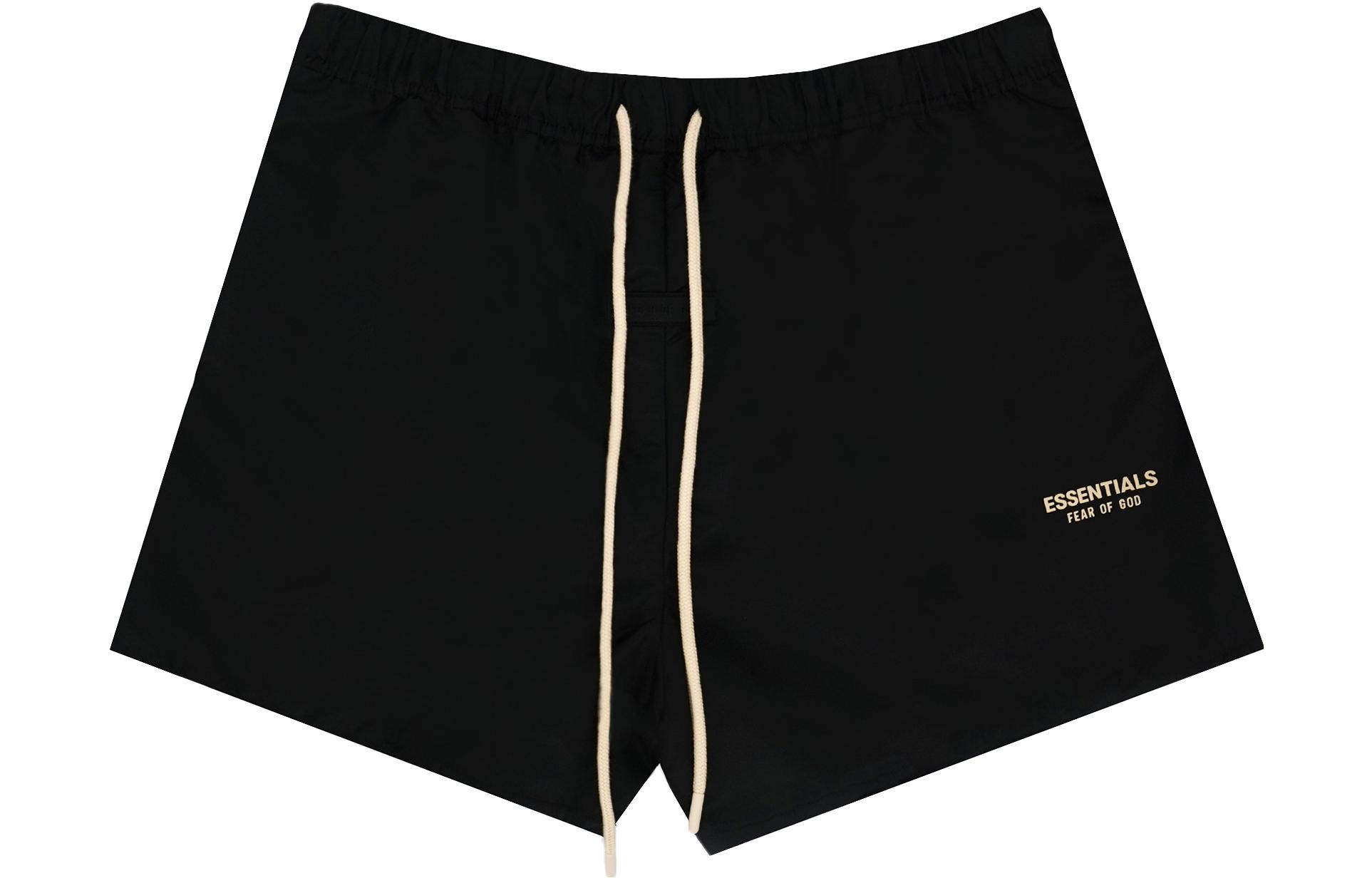 Essentials Fear Of God Fw23 Running Shorts 'jet Black'