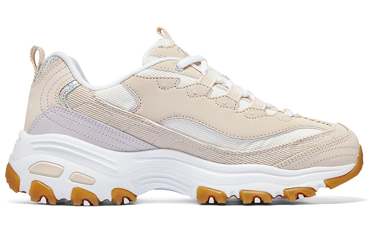 Skechers (wmns) Dlites 1.0 'white Beige' In Multi