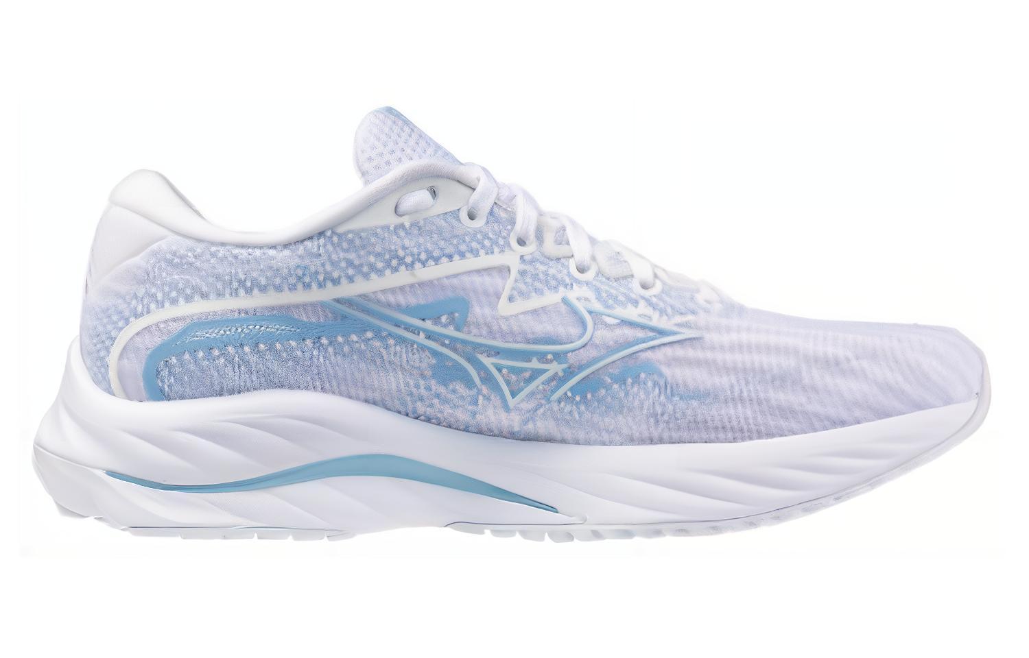 Mizuno (wmns)  Wave Rider 27 'white Light Blue'