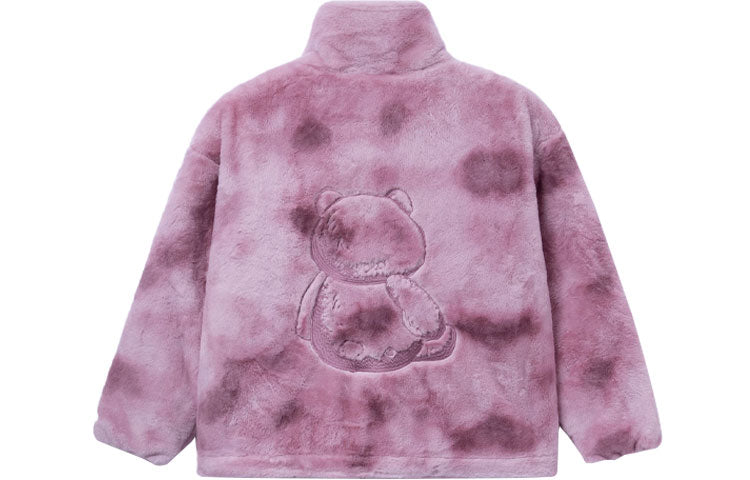 Li-ning (wmns) X Disney Toy Story Lotso Logo Polar Fleece Jacket 'pink Purple'