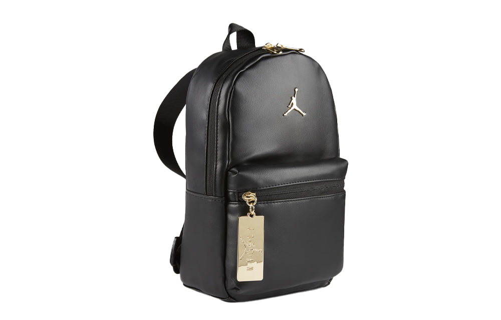 Air Jordan Logo Backpack 'black Gold'