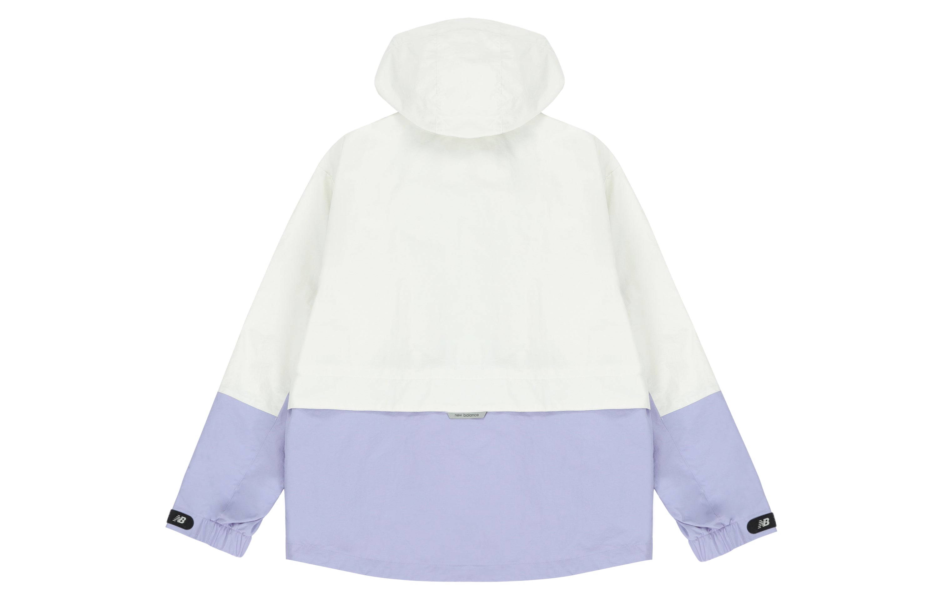 New Balance Logo Embroidered Colorblock Hooded Jacket Couple Style Purple