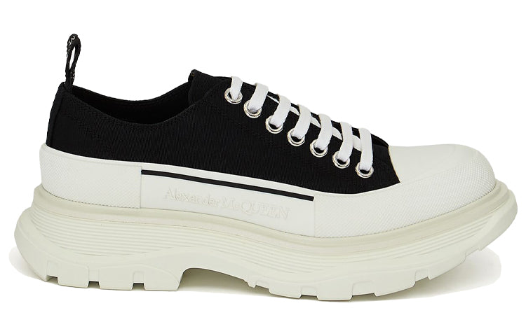Alexander Mcqueen (wmns)  Tread Slick Low Lace Up 'black White'