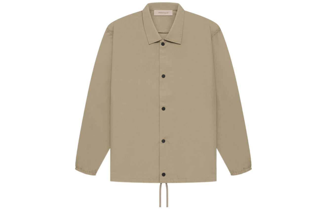 Essentials Fear Of God Ss22 1977 Coaches Jacket Oak In Neutral