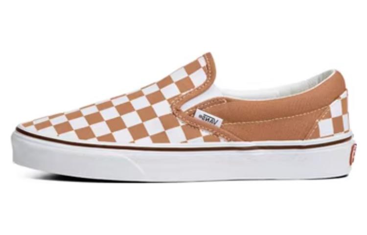Vans Classic Slip-on Color Theory Checkerboard Shoes 'tan White'