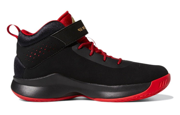 Adidas Originals (ps) Adidas Cross Em Up 5 Wide Slip On 'core Black Gold Metallic Scarlet'