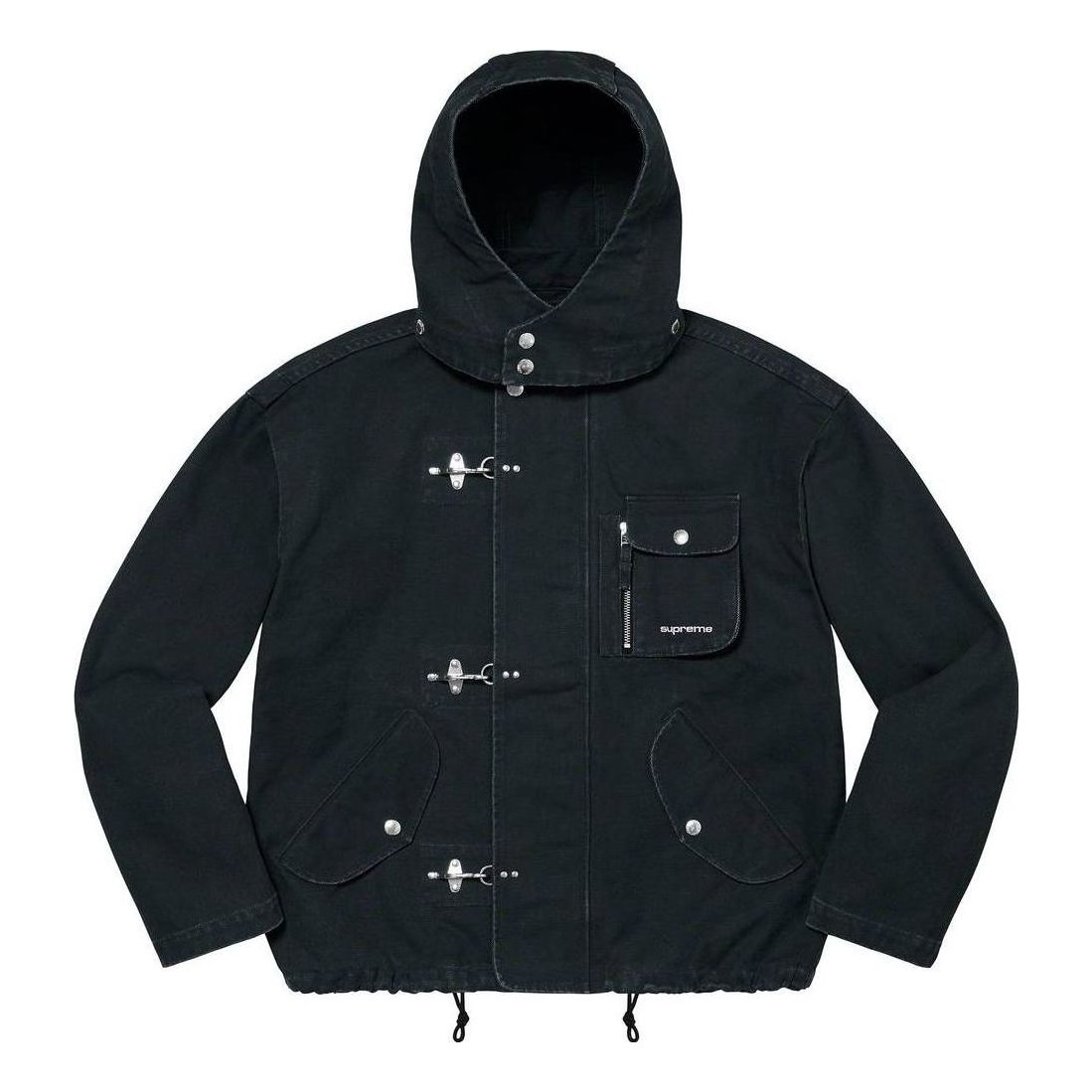 Supreme Canvas Clip Jacket 'Black White' SUP-SS23-062