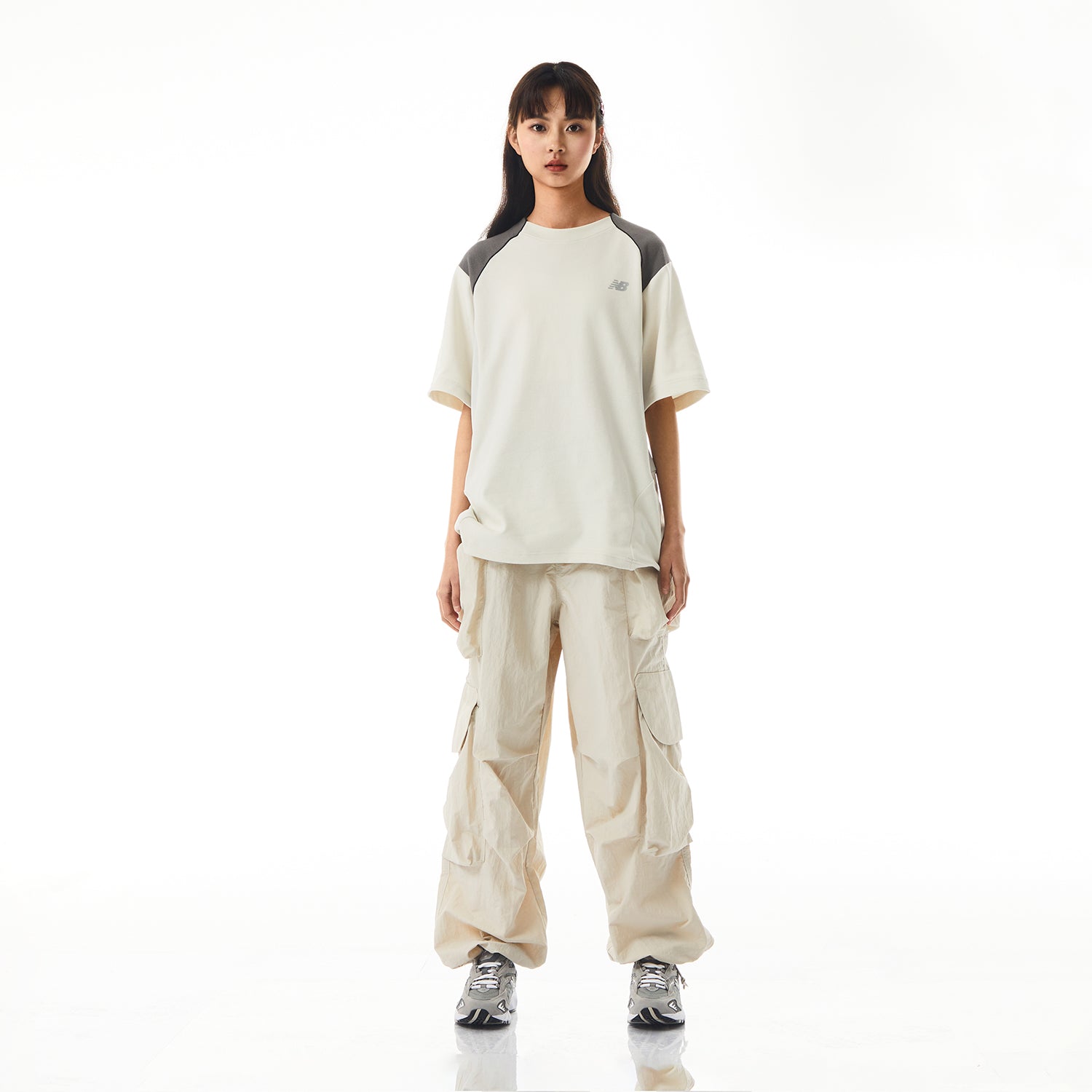 New Balance X Liangdong Color Block T-shirt 'white'