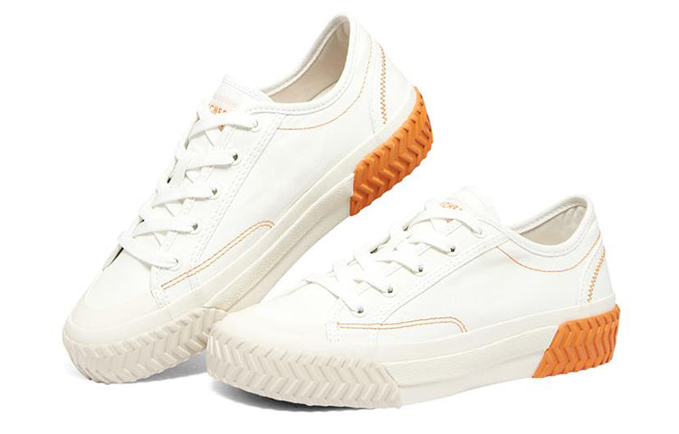 Skechers (wmns) Street Trax Hi 'white Orange' In White