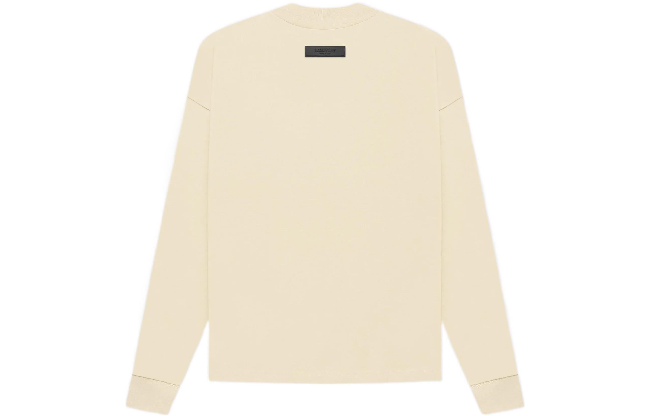 Essentials Fear Of God Fw22 Long Sleeve Tee 'egg Shell' In Neutral
