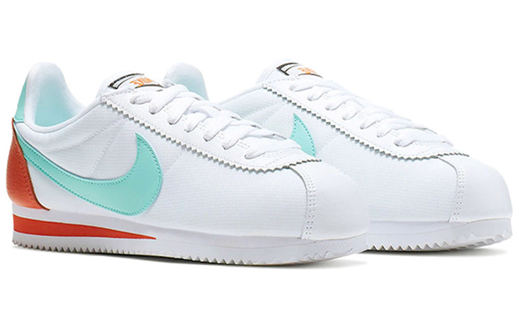 Nike (wmns) Classic Cortez Premium 'light Aqua' In White
