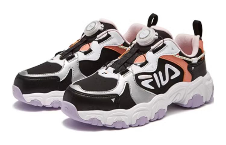Fila (gs) Sport Running Shoes 'white Black Lilac' In Multi