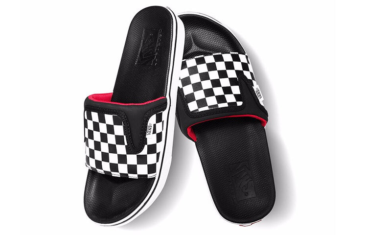 Vans Ultracush Slide-onslippers Black/white Chess Board Black And White