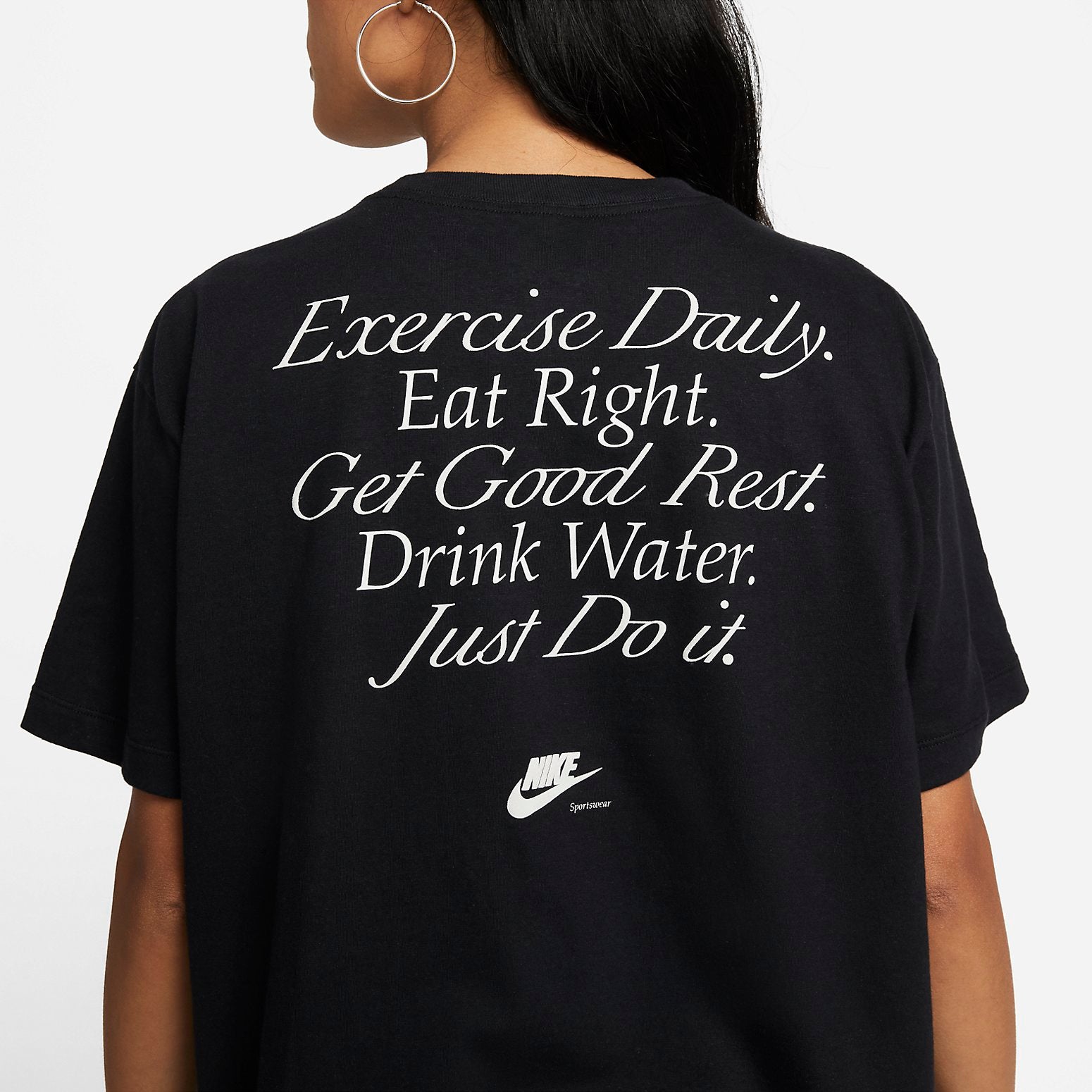 Nike (wmns)  Sportswear Boyfriend T-shirt 'black White'
