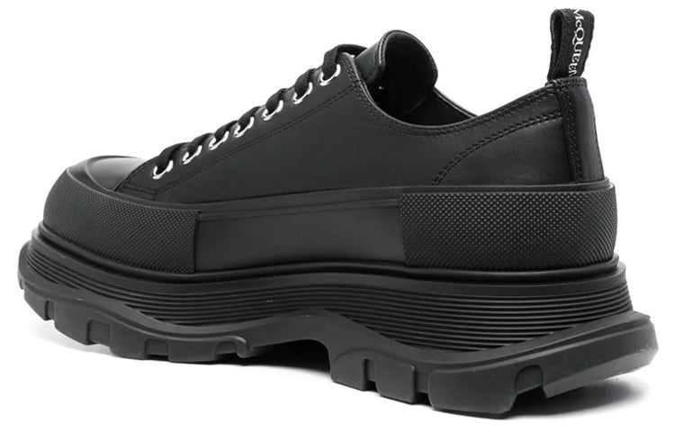 Alexander Mcqueen Tread Slick Canvas Sneakers 'all Black'
