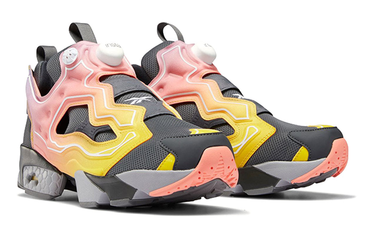 Reebok Instapump Fury Og Men's Low Shoe True Gray 7/true Gray 8/alert Yellow In Multi