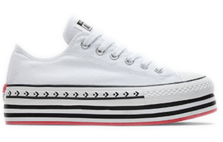 Converse (wmns) Chuck Taylor All Star Platform Layer Low 'logo Play - White'