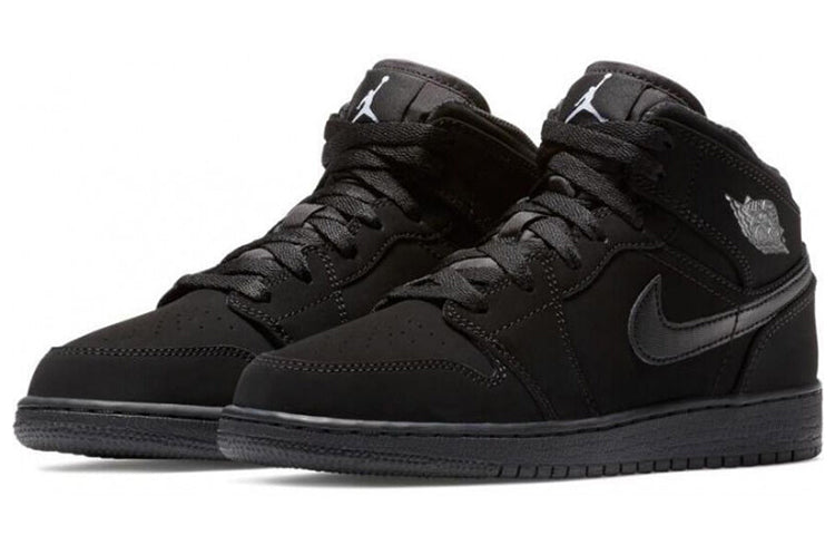 Air Jordan (gs)  1 Mid 'black'