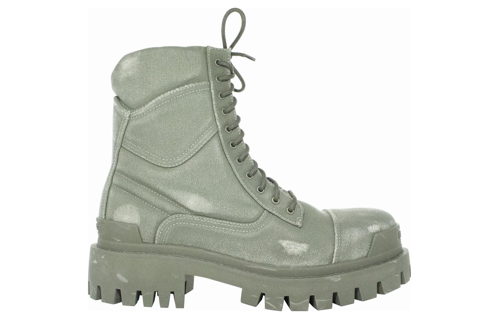 Men's Combat Strike Boot in Black | Balenciaga US
