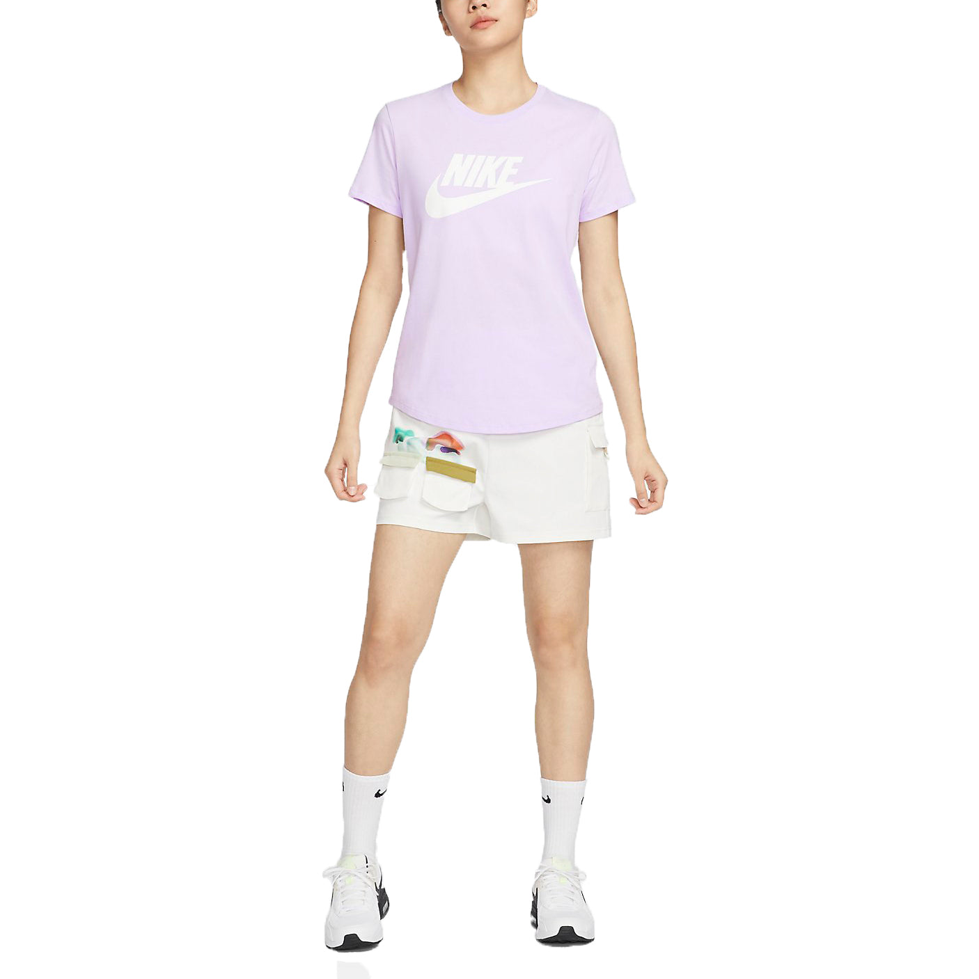 Nike (wmns)  Sportswear Essentials Logo T-shirt (asia Sizing) 'purple'