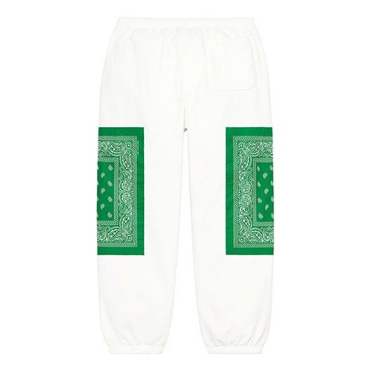 Supreme x The North Face Bandana Sweatpants 'White Green