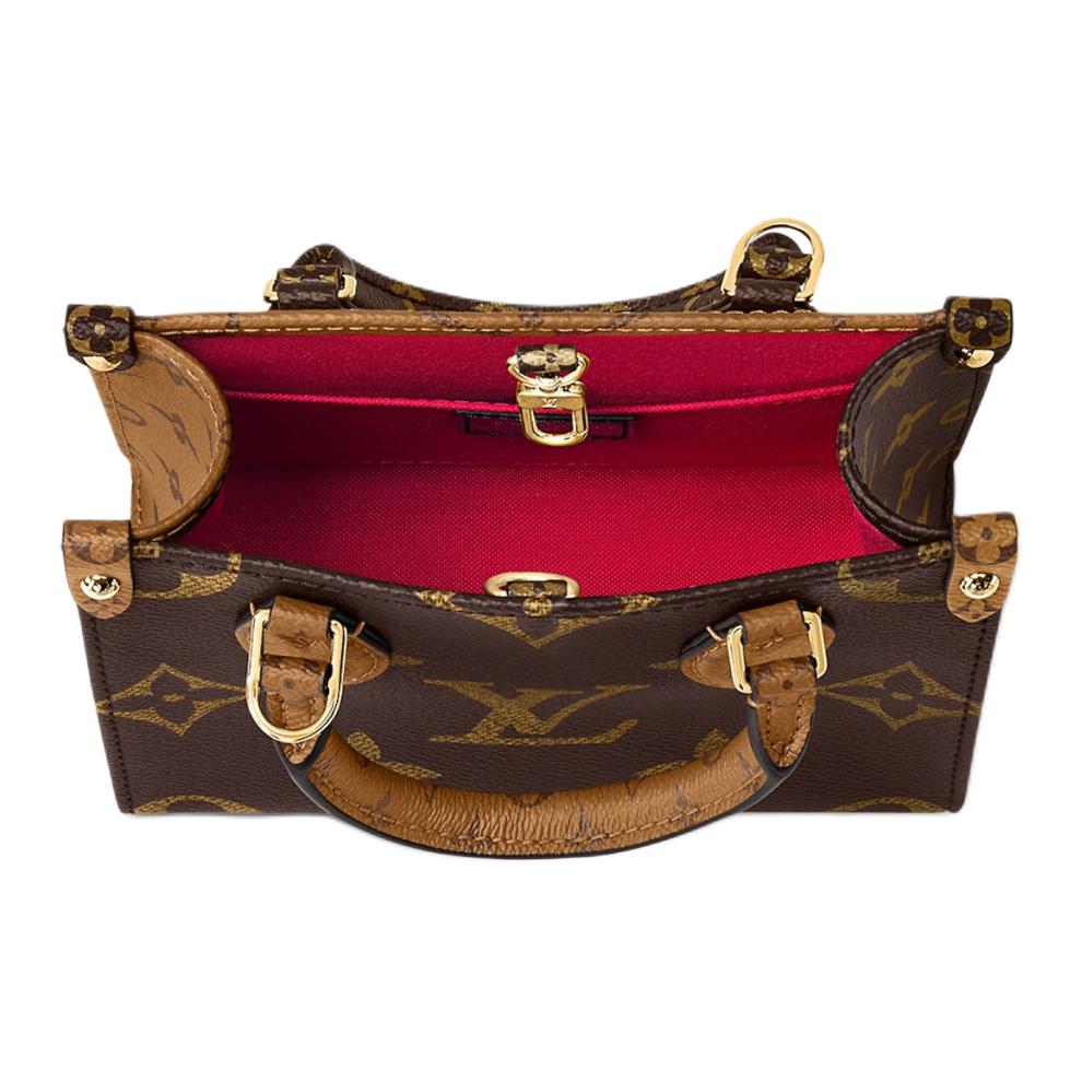 Pre-owned Louis Vuitton (wmns)  Onthego Bb Monogram Reverse Canvas Handbag 'brown'
