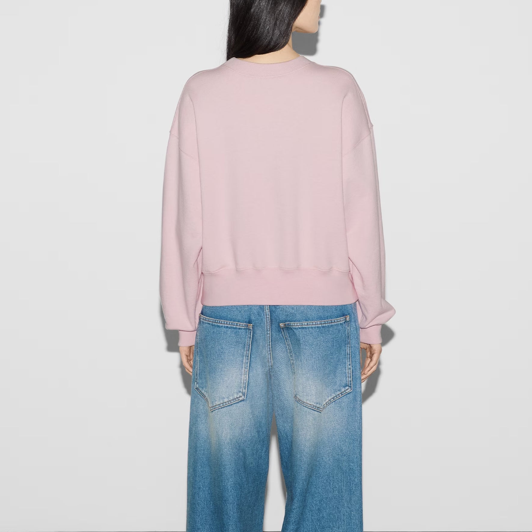 Gucci (wmns) Cotton Jersey Sweatshirt With Embroidery 'pink'