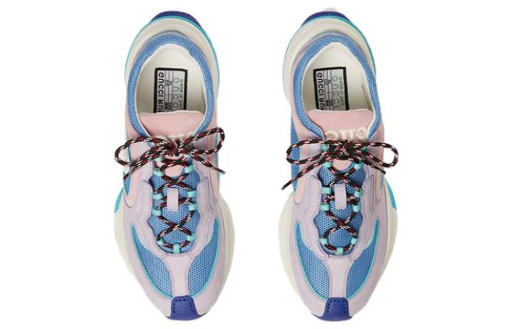 Gucci (wmns)  Run Suede Sneakers 'pink Blue'